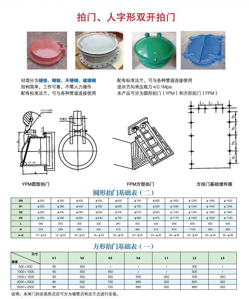 拍門人字形拍門